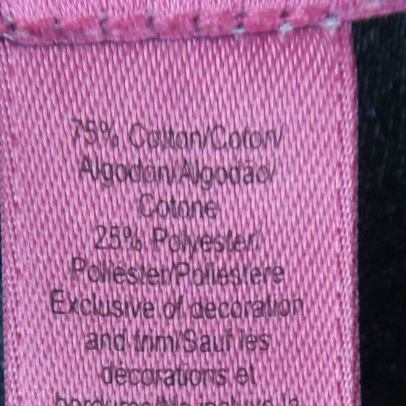 BETSY JOHNSON INTIMATES PINK & BLACK ROBE WITH BOW DETAIL WITH POCKETS SIZE MED - Picture 3 of 9